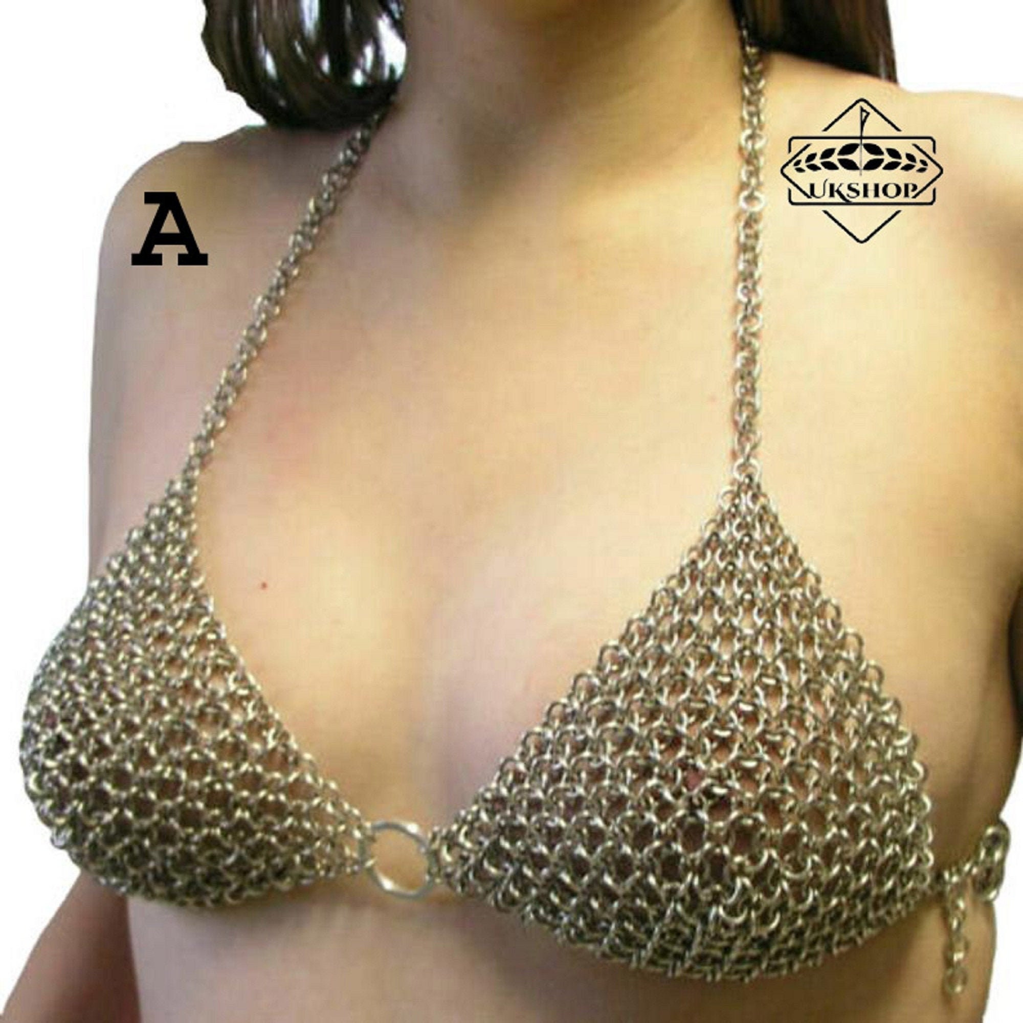 Chainmail Bra, Chainmail Bikini Top, UKE-134 Valentine's Day -  Israel