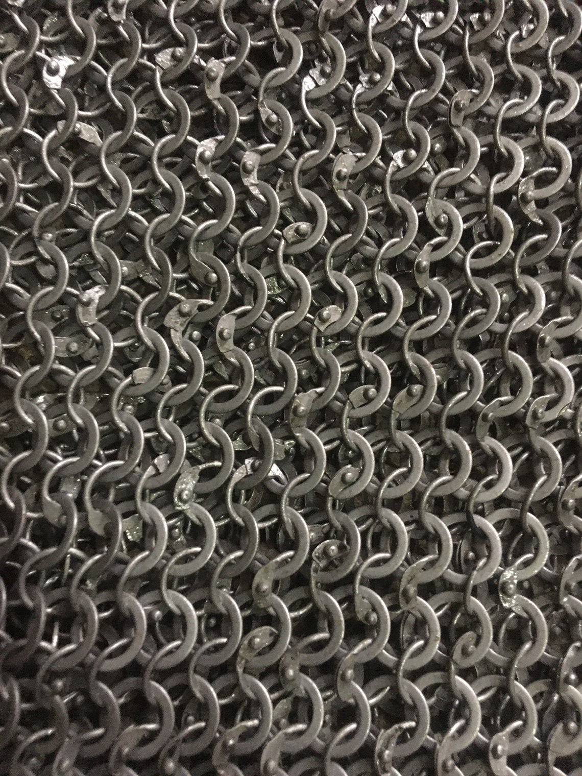 Chain Mail Sheet 9 mm 9 mm 18 Gauge Round Ring Alt Solid Etsy