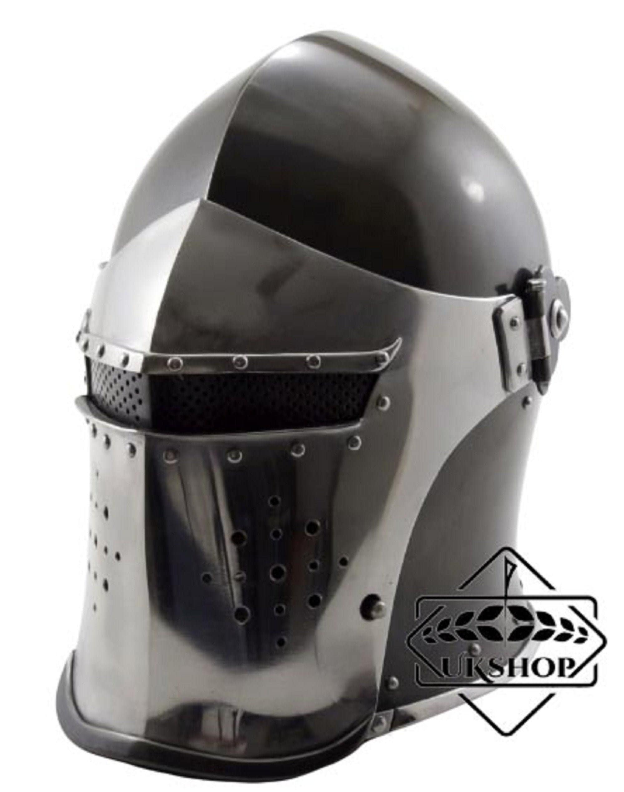 Collectibles & Art MEDIEVAL VISOR BARBUTA ARMOUR HELMET GREEK ROMAN