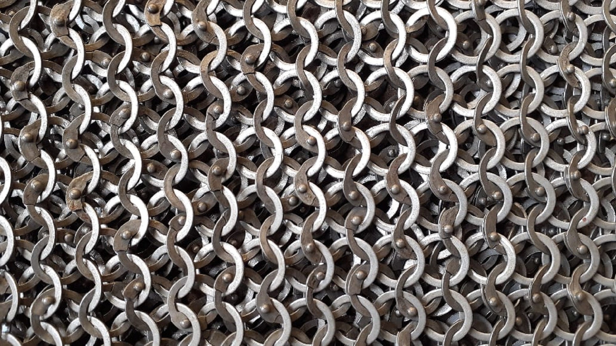 Chain Mail Sheet 9 mm 9 mm 18 Gauge Flat Ring Alt Solid Ring Etsy