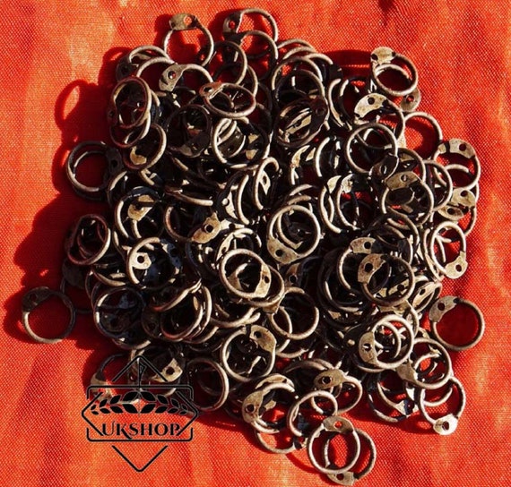 Round Rings With Round Rivets,6mm, 7mm ,8mm or 9mm,riveted Chainmail Rings,riveting  Tool Free, Christmas Gift 