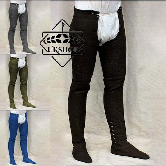 Medieval Leggings Padded Chausses Lower Under Armor Hauberk SCA