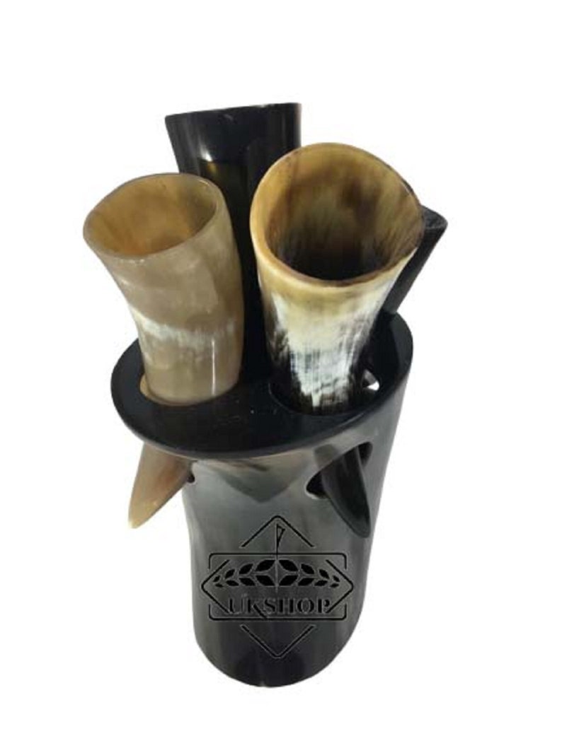 Viking Drinking Horns Shot Glass Kit Helloween gift for Etsy