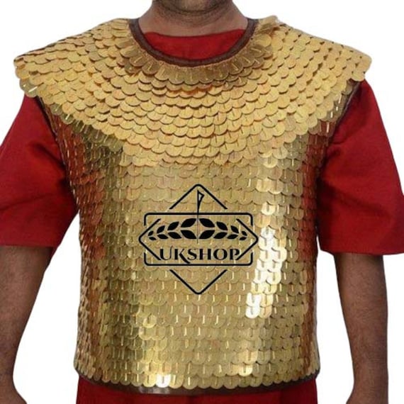 Brass Scale Lorica Squamata Lorica Squamata Romans Greek Scale Armor Bras  Scale Armor, UKE-500 Easter Gift 