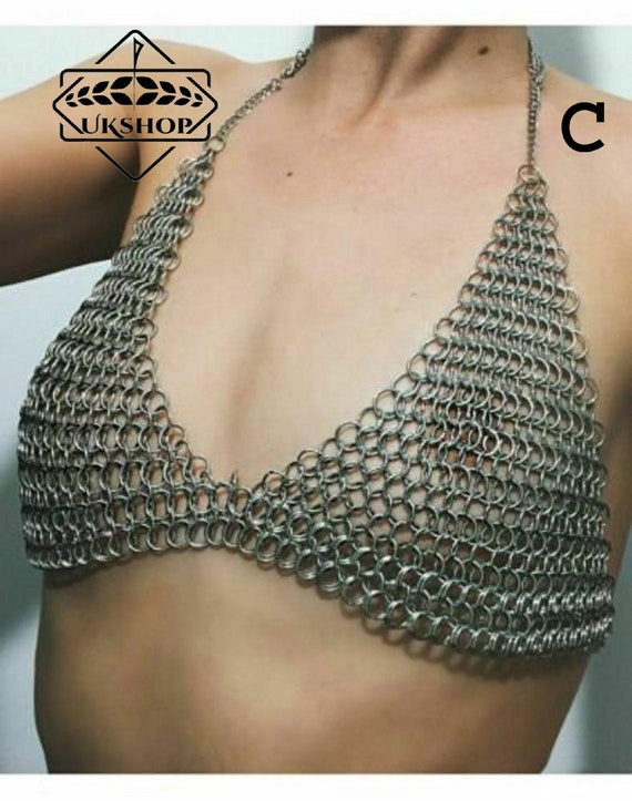 Chainmail Bra Chainmail Bikini Top UKE 134 Valentine s Day Etsy UK