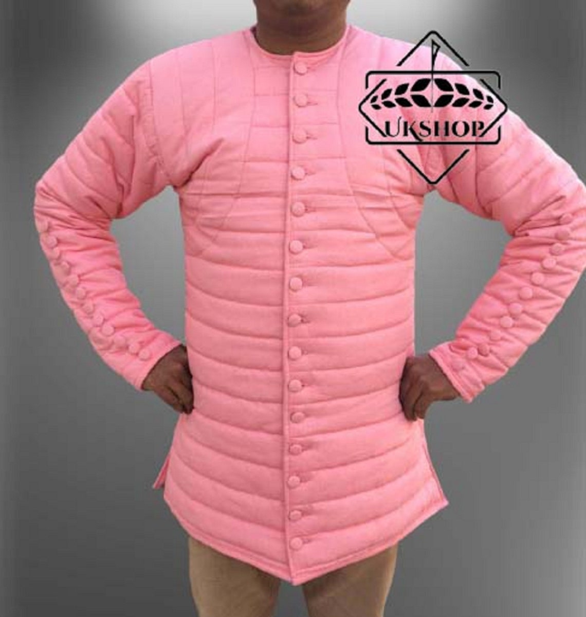 Thick Blue Padded Gambeson Medieval Gambeson for SCA Etsy