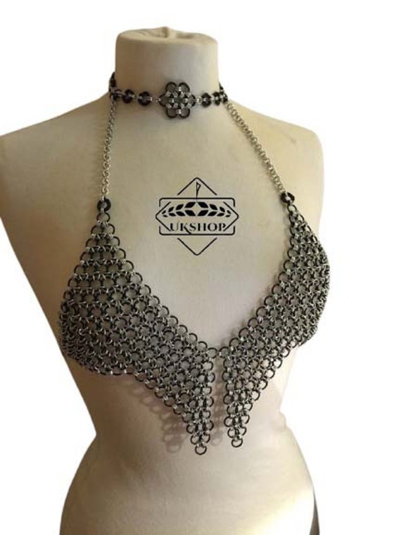 Chainmail Bra, Chainmail Party Top, UKE-122 Easter Gift 