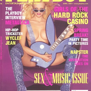 Katie Lohmann Playboy April 2001 Cover | Playboy Cover Only | Collectible Pin-Up Art | Man Cave Decor | Boudoir Art | Vintage Magazine