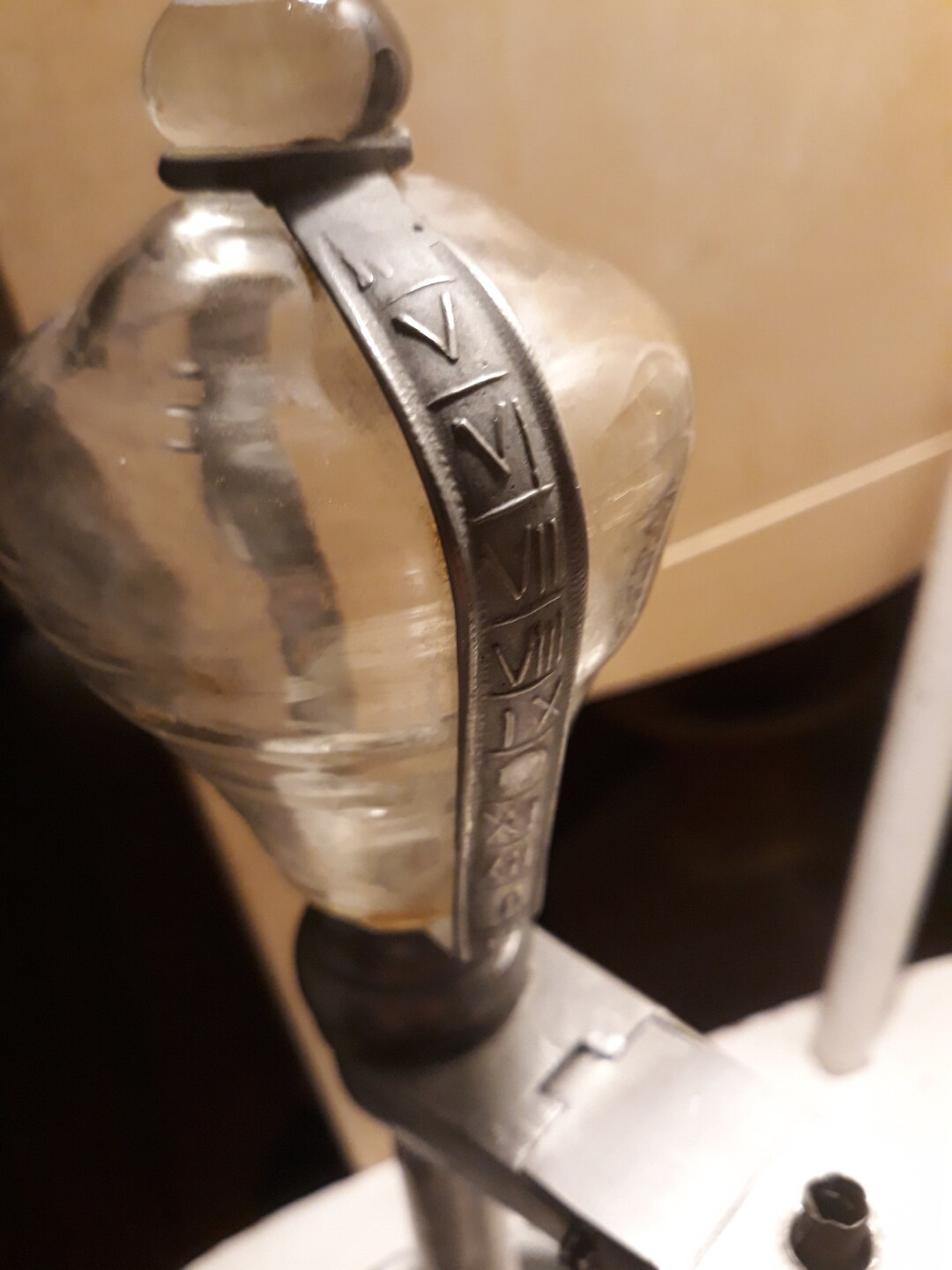 Rare Antique Oil Lamp Clock Etsy