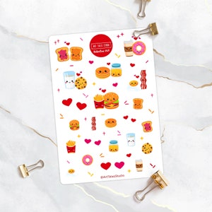 Valentine's Day Sticker Sheet, Love Stickers, Planner Stickers, Bullet Journal Stickers, Scrapbook Stickers, Heart Stickers, Couple, Coffee