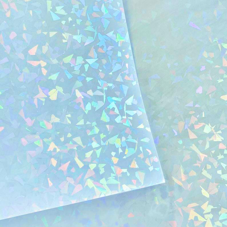 A4 Crystals Holographic Self Adhesive Overlay Sheets, Holographic ...