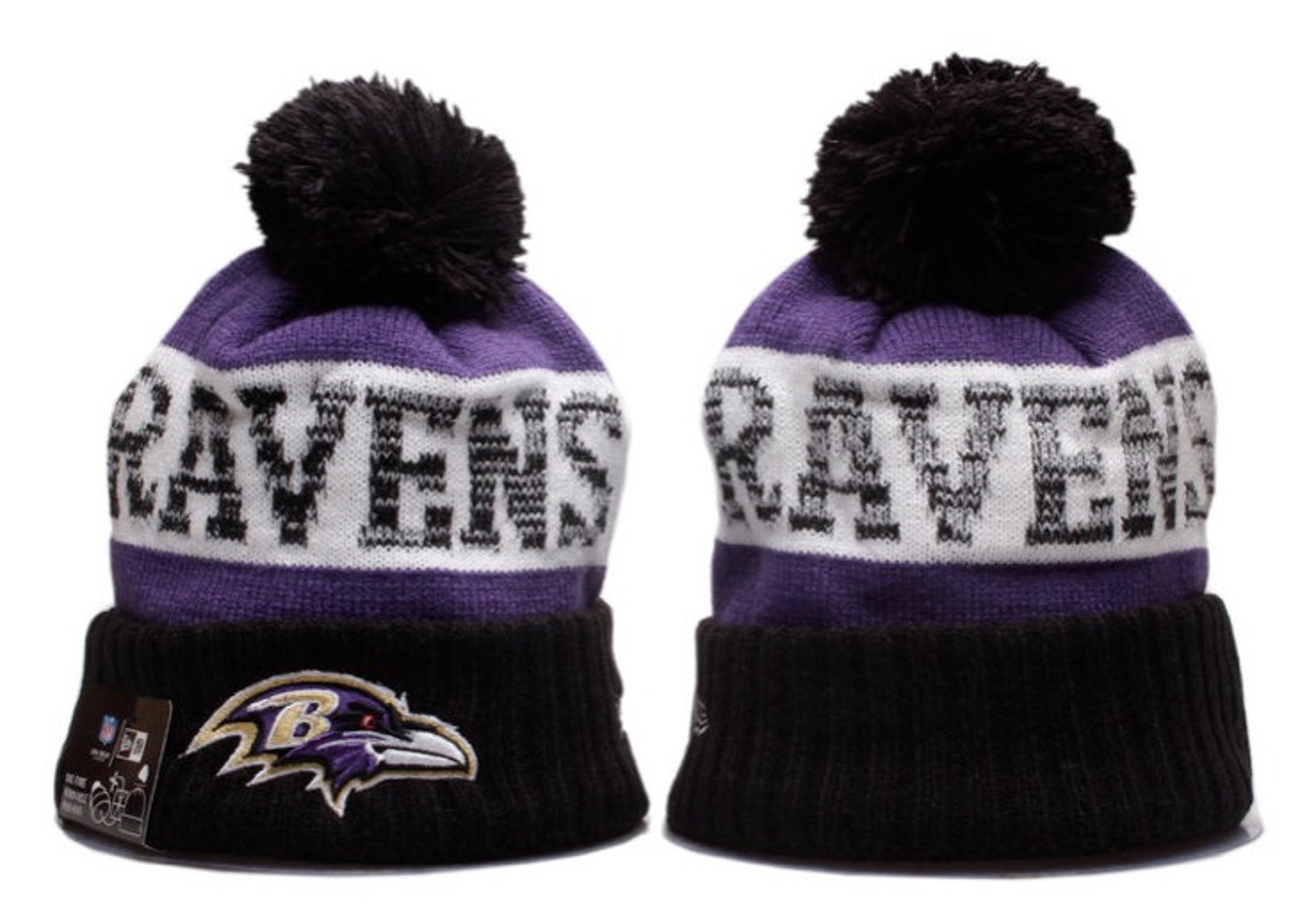 Baltimore Ravens NFL Football Beanie Warm Pom Knit Cap Hat Etsy