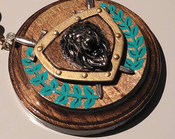 Hebrew Israelite Black With Navy Blue TasselsTzitzits /& 12 Tribes Of Israel Walnut Medallions