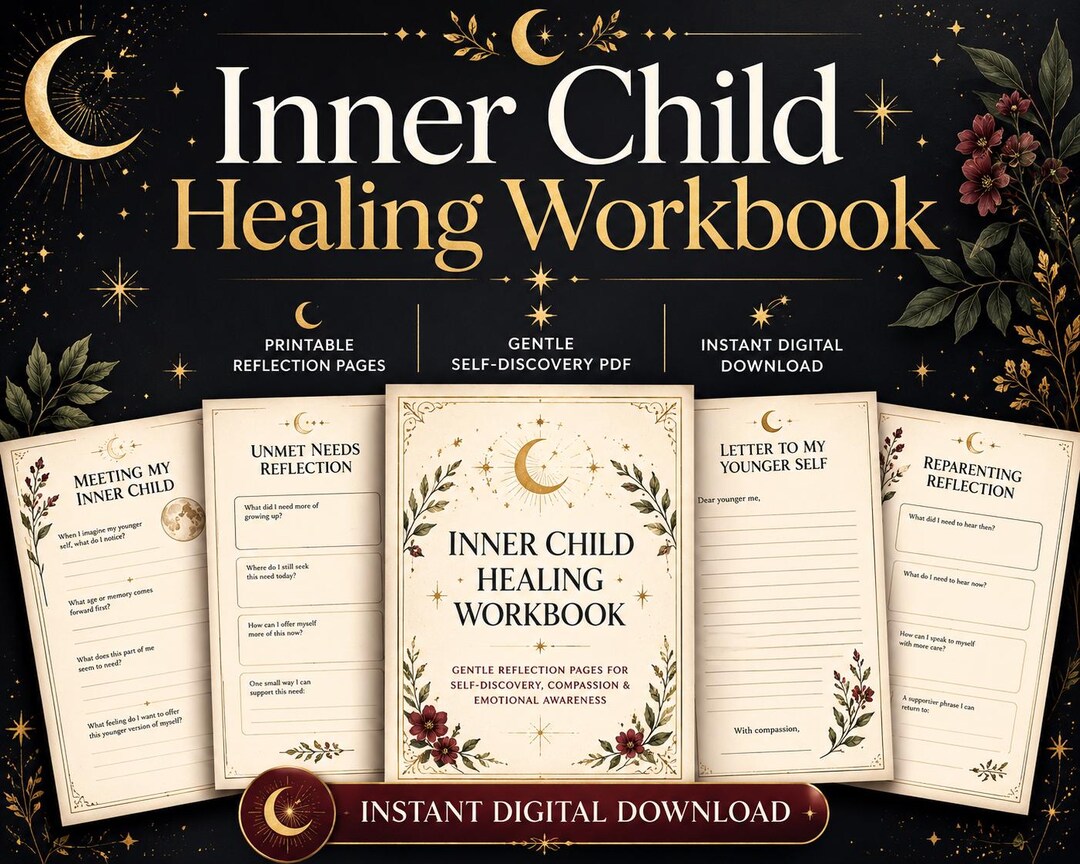 Reflection Inner Child Inner Child Healing Workbook Printable PDF, Gentle Self Discovery ...