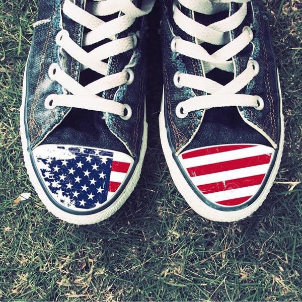 American Flag Converse Etsy