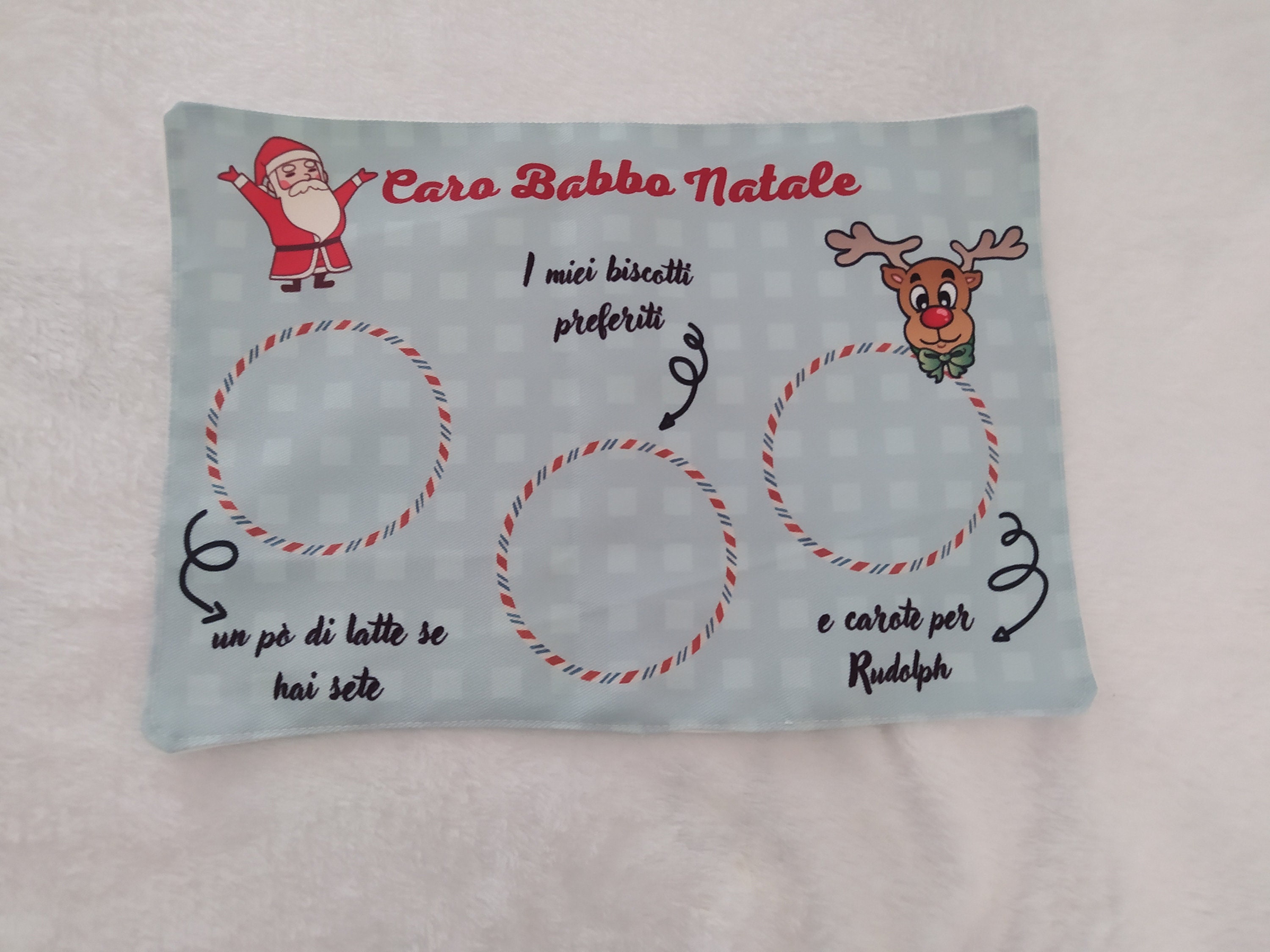 Tovagliolo di Atelier La macchina rossa di Babbo Natale