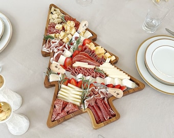 Handcrafted Christmas Tree Charcuterie Cheese Board - Etsy