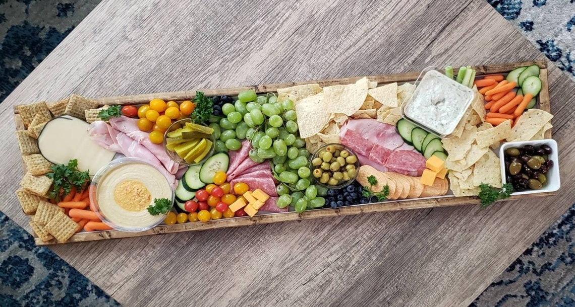 Extra long charcuterie board tray 36 48 60 Etsy