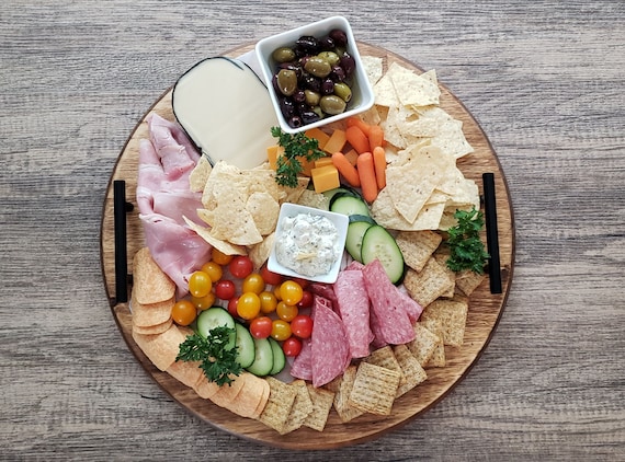 Charcuterie Board Round, 18 Extra Large Charcuterie Cheese Board