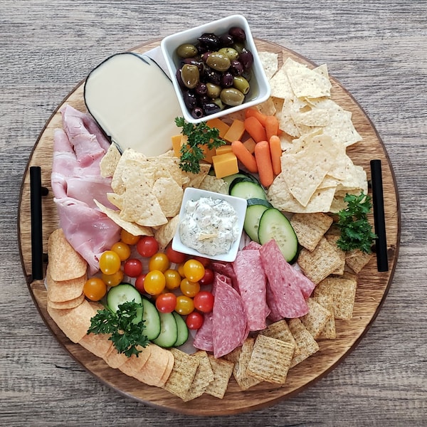 Large Round Charcuterie Board Etsy