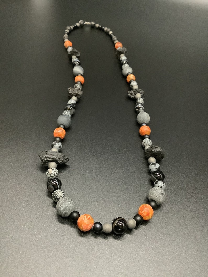 Bead Necklace Gemstone beaded Necklace Beaded New Age Necklace Boho Necklace Beaded Necklace Handmade Necklace