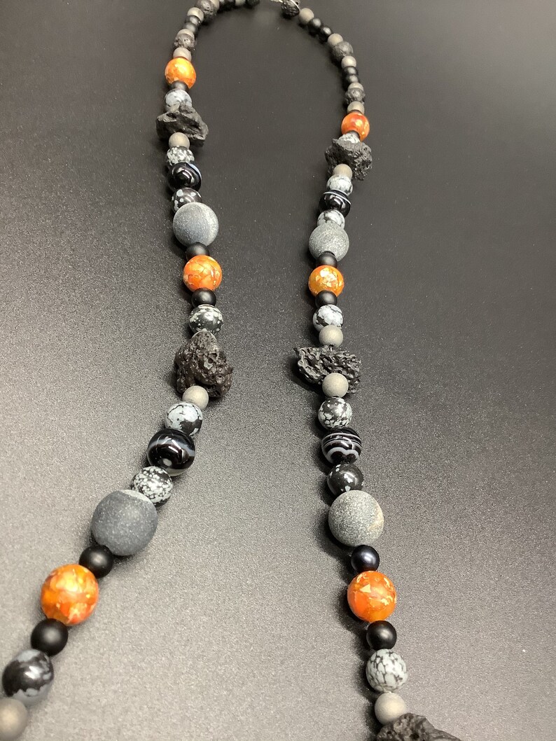 Bead Necklace Gemstone beaded Necklace Beaded New Age Necklace Boho Necklace Beaded Necklace Handmade Necklace