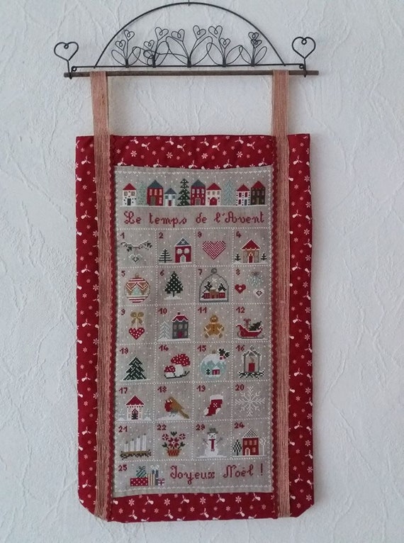Advent Calendar, Cross Stitch Chart 