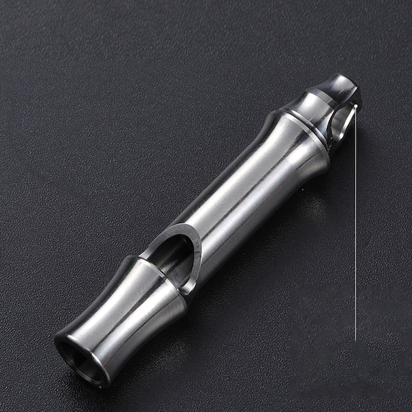 Titanium Emergency Whistle Outdoor Emergency Survival Camping Hiking Loud Whistle Coaches Training Sports Keychain Whistle