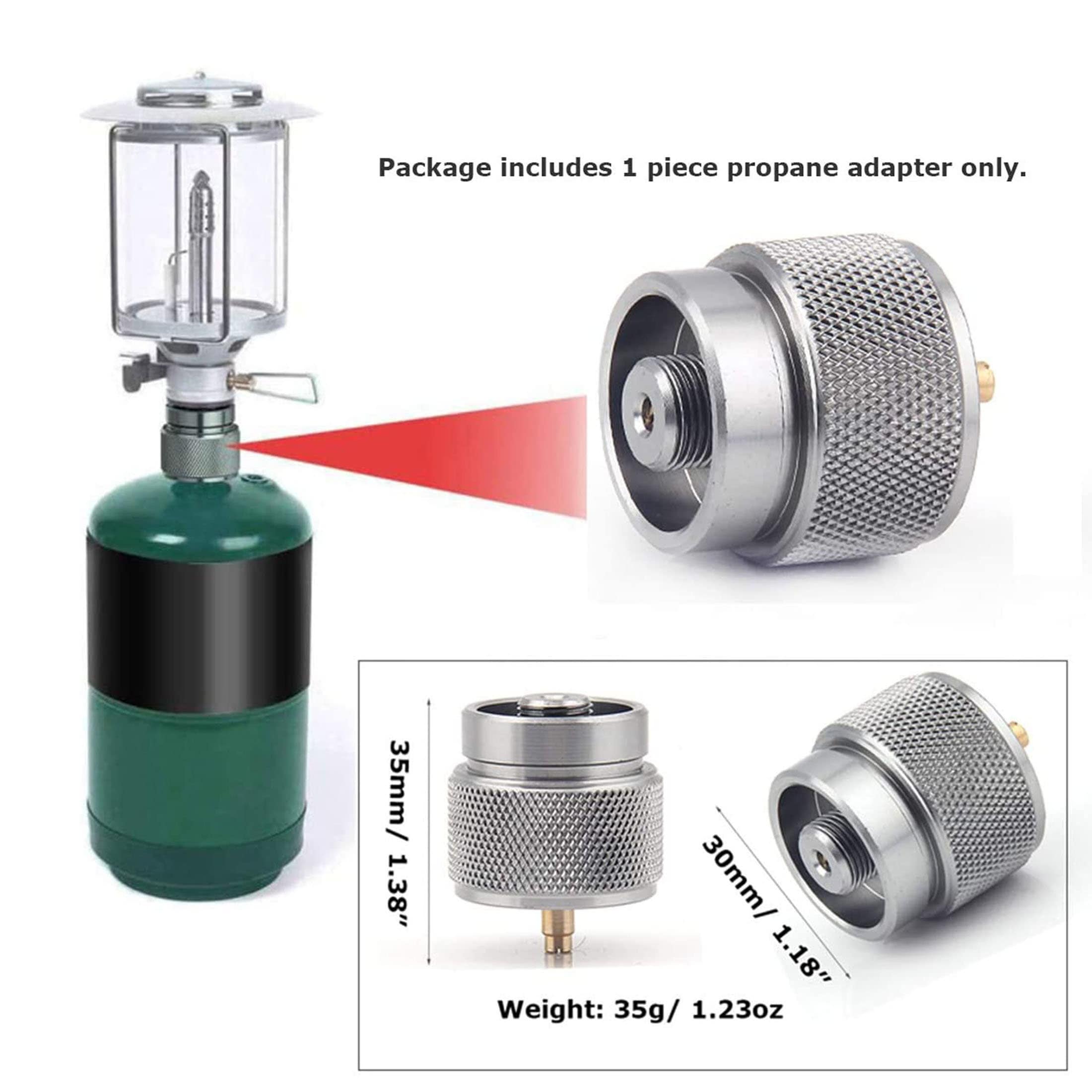 Hamans Propane Adapter Camping Stove Adapter Gas Adapter Converter Outdoor  Propane Small Tank Input EN417 Valve Output Cylinder Canister Adapter for