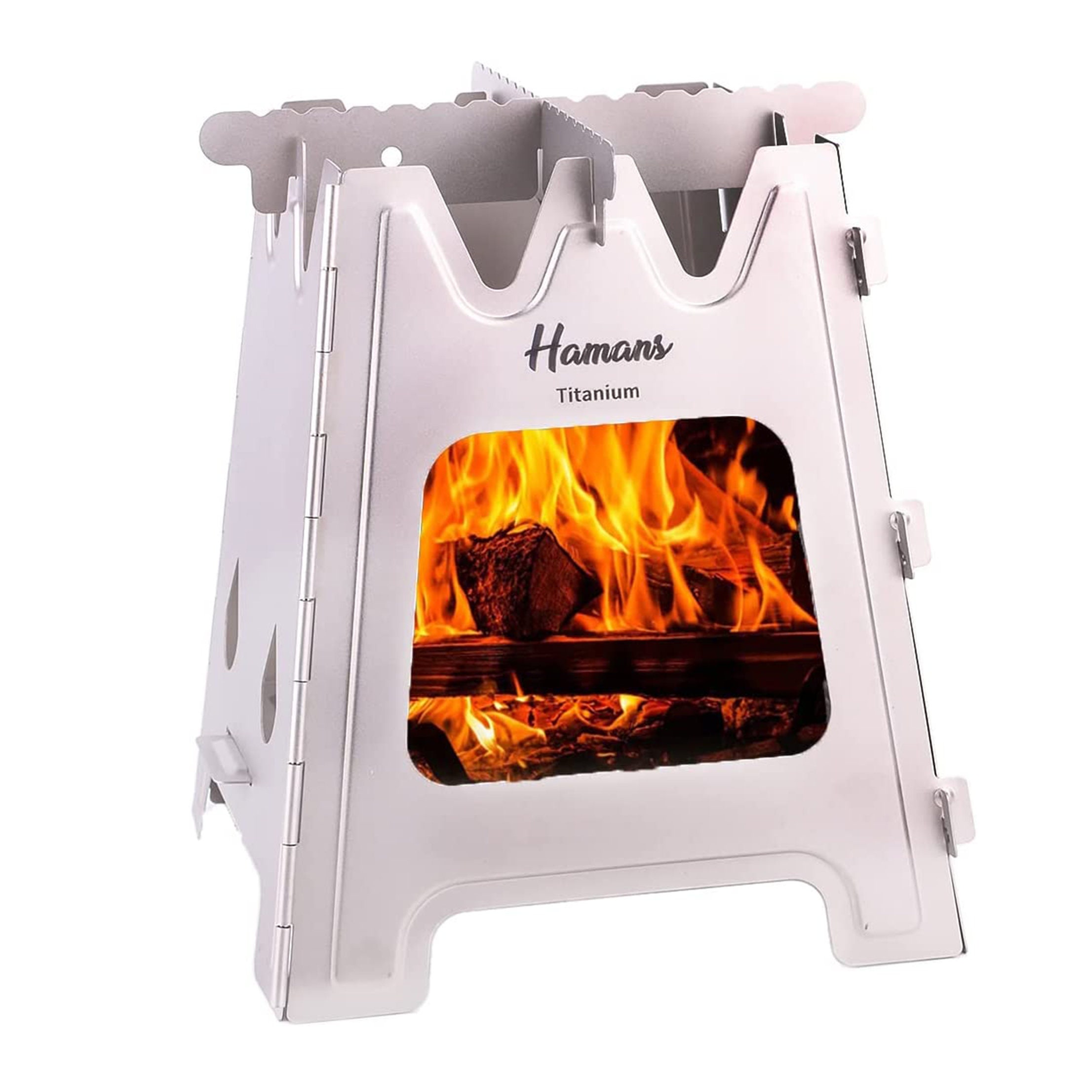 Hamans Titanium Foldable Wood Burning Stove Camping Stove - Etsy Canada