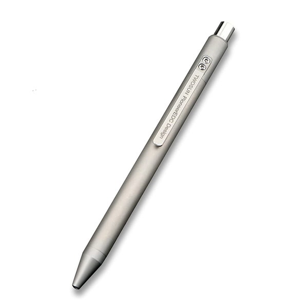 Ballpoint Pen Titanium Alloy Ballpoint Pen with Clip Writing Pocket Pen TC4 for Business Office Daily Use