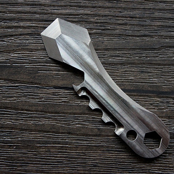 Titanium EDC Pry Bar Multi Tool Mini Wrench Bottle Can Opener Portable  Lightweight 