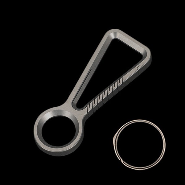 Titanium Keychain with Key Ring Key Holder Quick Release Keychain Mini Comapct Size EDC Tool