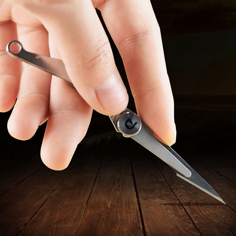 TITANER Mini Titanium Scalpel Knife Folding Pocket Knife with Etsy