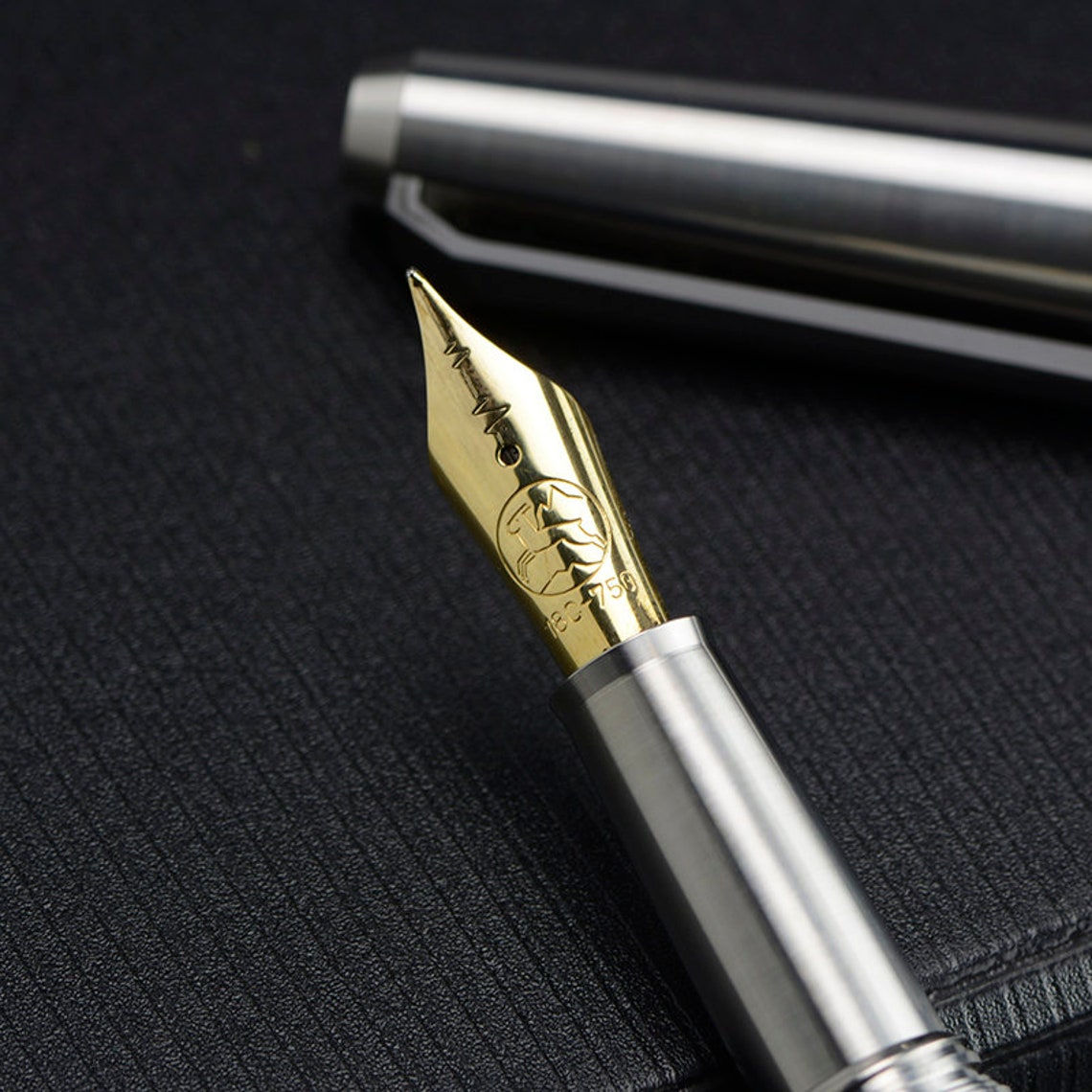 TITANER Razor Fountain Pen Titanium Pen with BOCK 250 Nib Etsy