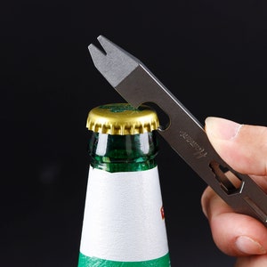 Titanium Prybar Keychains with Bottle Opener V1 – DFM Tool Works