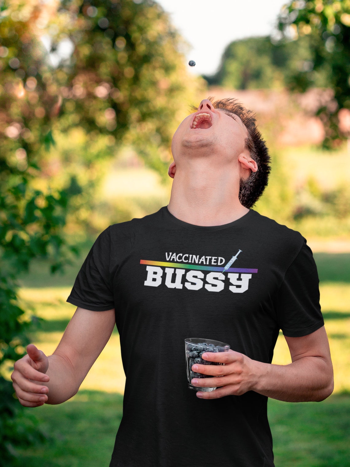 Man4MenEtsyStore Gay Men's Vaccinated BUSSY Funny Pride | Etsy