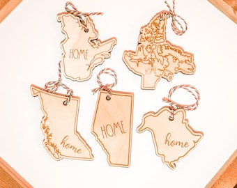 Canadian Province Ornaments SVG -  2 SVG SETS - Canada Christmas Ornaments - Canada Territories Ornaments - Laser Cut - Glowforge