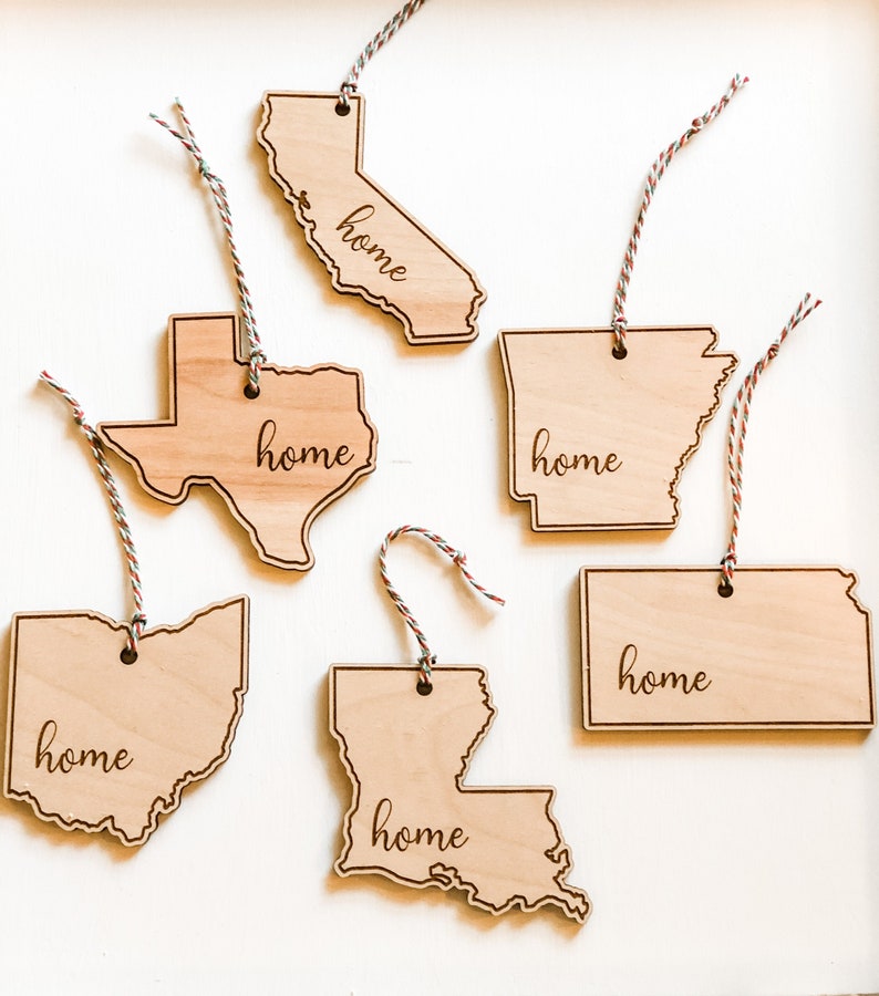 State Christmas Ornaments 