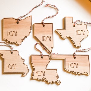 50 State Ornaments SVG - Farmhouse - Home State Ornament - State Christmas Ornaments - Puerto Rico - Laser Cut - Digital Files - Glowforge
