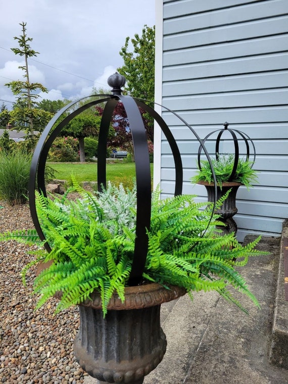 Metal Sphere Trellis Garden & Planter Art Etsy Australia