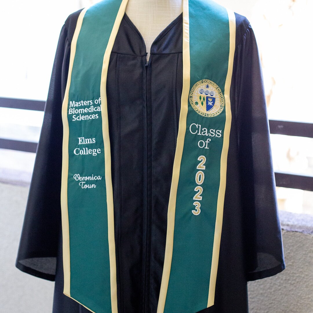 A Custom Satin Graduation Sash EMBROIDERY Stoles Graduation Gifts satin