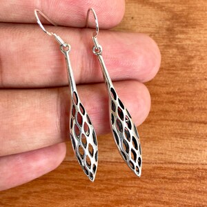 Sterling Silver Dangle Earrings: Modern Designer Jewelry