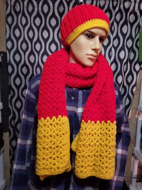 Women Red Hooded Scarf Winter Beanie Hats Beanies Knitted Crochet Hat Women Knit Beanie Cap Faux Cashmere Hooded Scarf Hat Crochet  main image 3