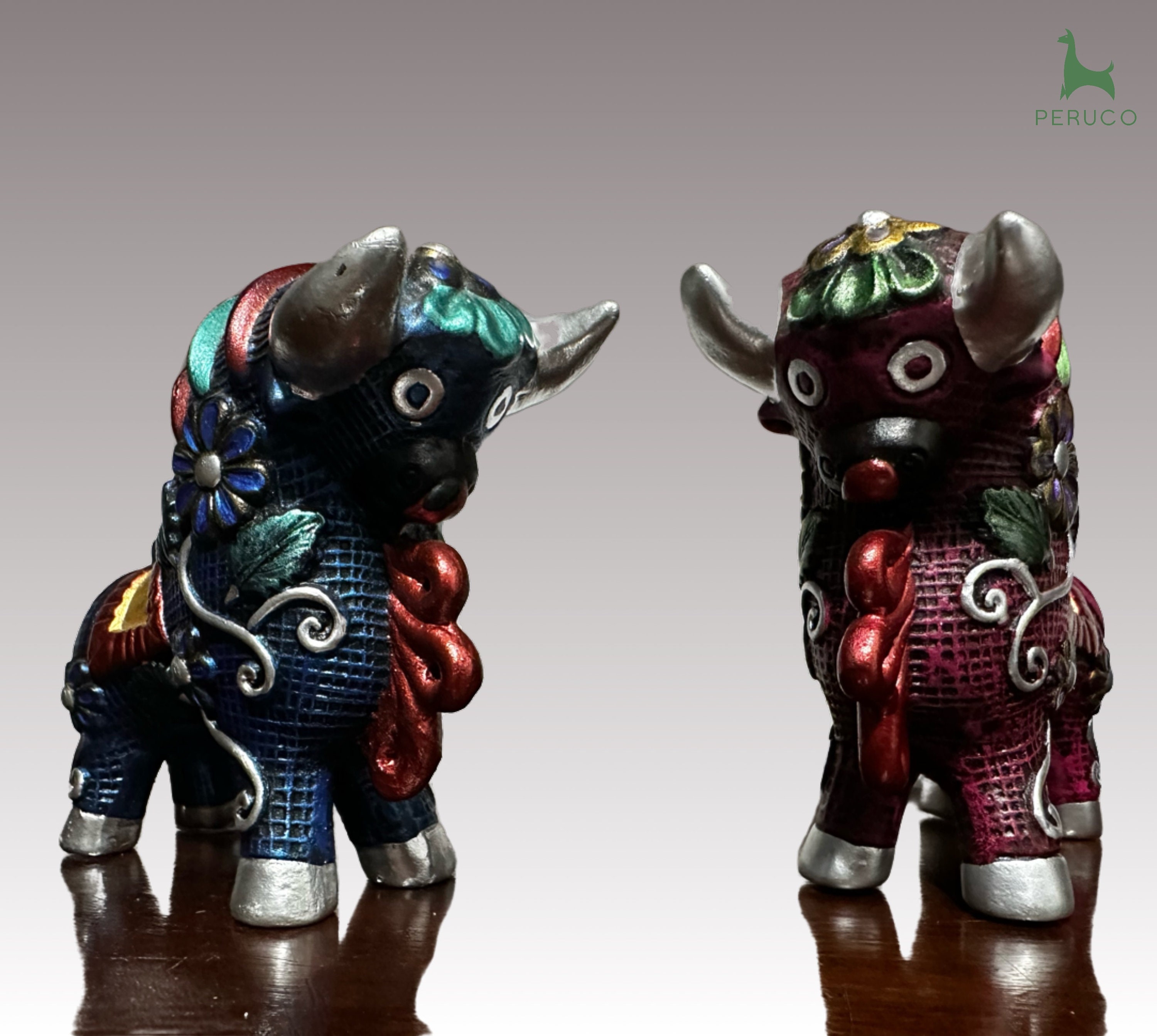 陶器製 ＜TORITO DE PUCARA＞　アンティーク品置物 陶器製 ＜TORITO DE PUCARA＞ アンティーク品置物 - メルカリ