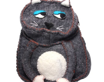 Kinderrucksack - Rucksack - Filz - Katze