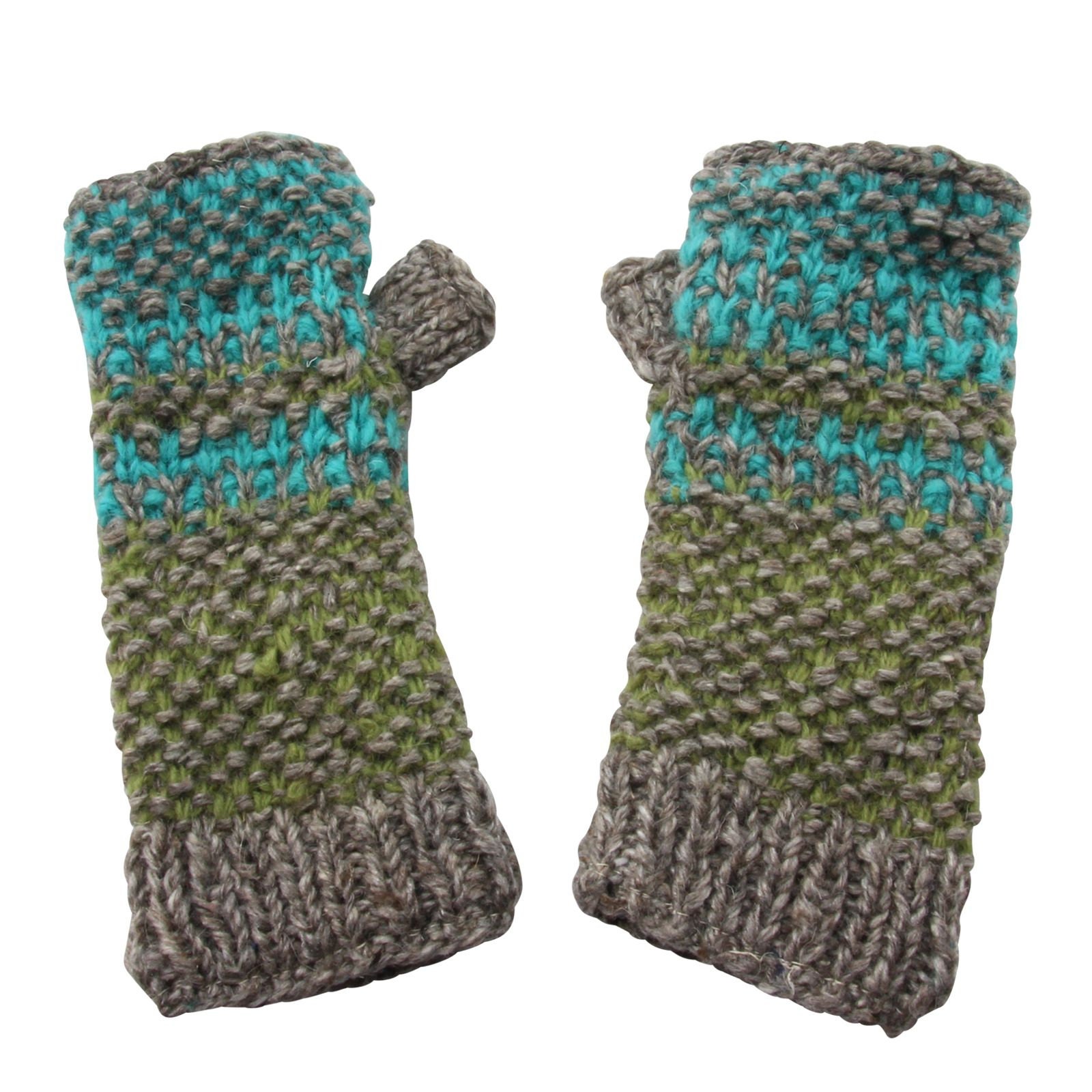 Arm Warmers Knitted Cuffs Wool Turquoise Green - Etsy UK