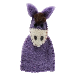 Felt finger puppet - donkey - finger puppet