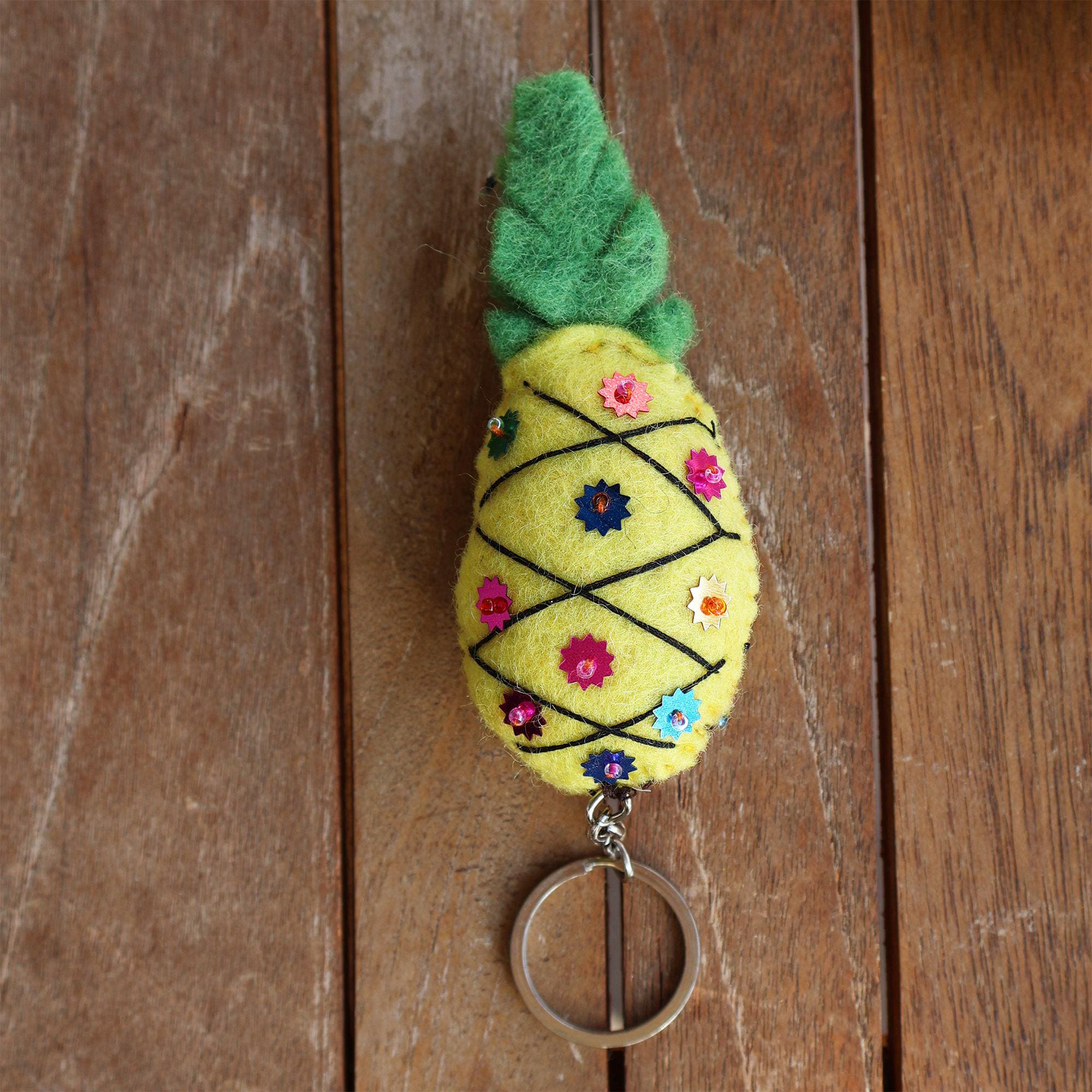 Keycraft Quetschperle Ananas – Gelb, Anti-Stress-Spielzeug Zum Drücken, Für Kinder Ab 3 Jahren
