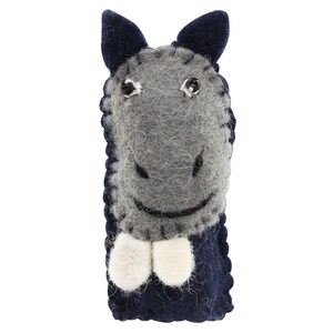 Felt finger puppet - hippo - finger puppet
